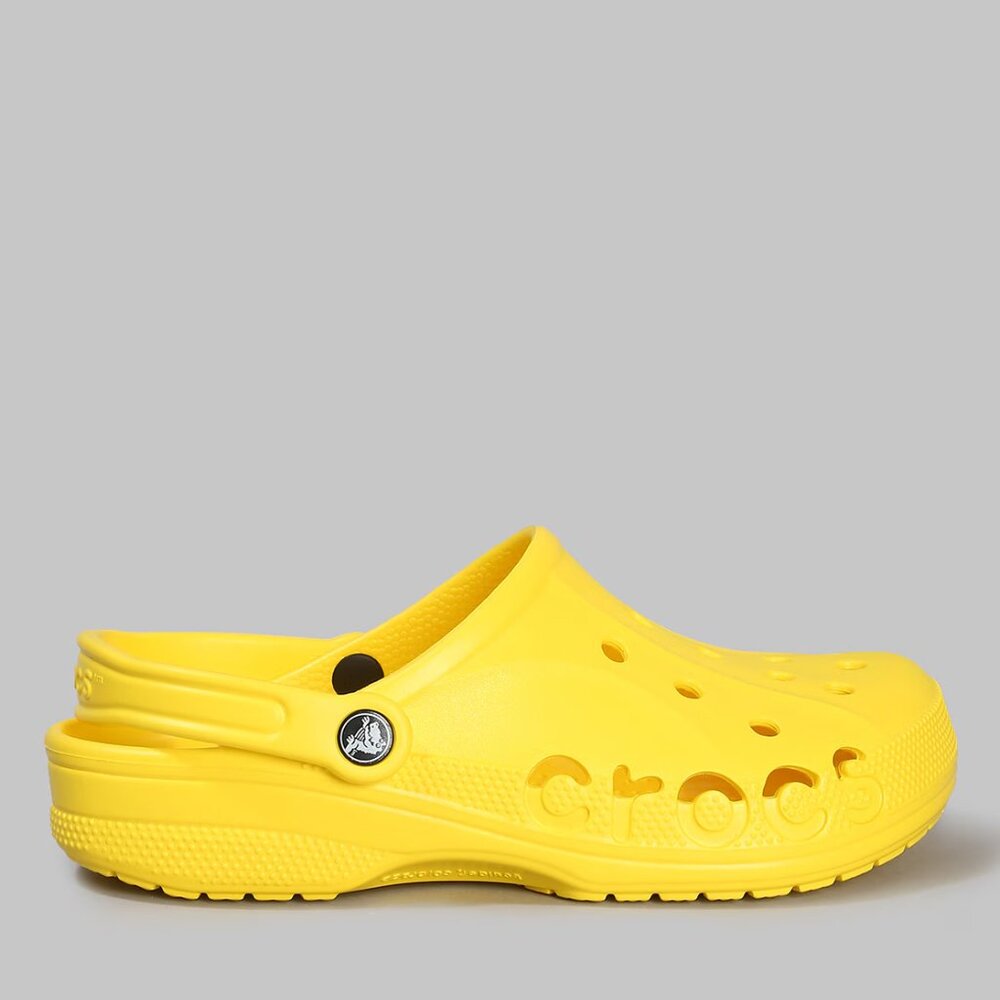 Crocs Women's Yellow Baya Adjustable Beach Slip-On Casual Clogs Size 8